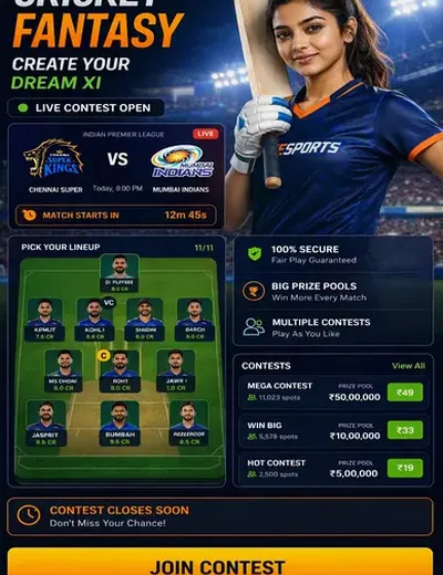 Hero11 (hero11) fantasy cricket & matchday visual 3